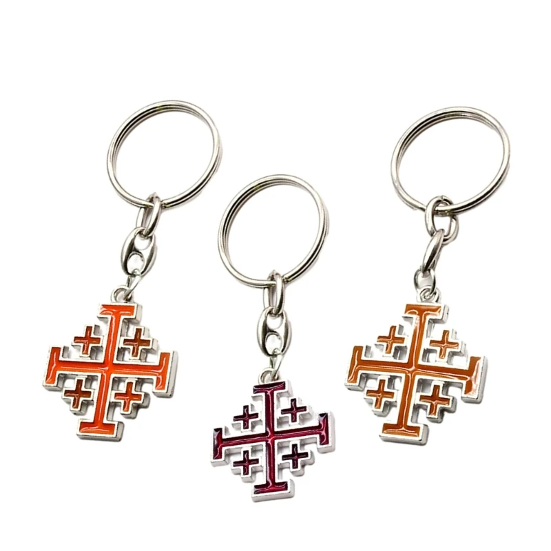 Unique Key Pendants Well Craft Keychains Pendants with Durability Metal Material Prayer Gift Religious Faith Dropship