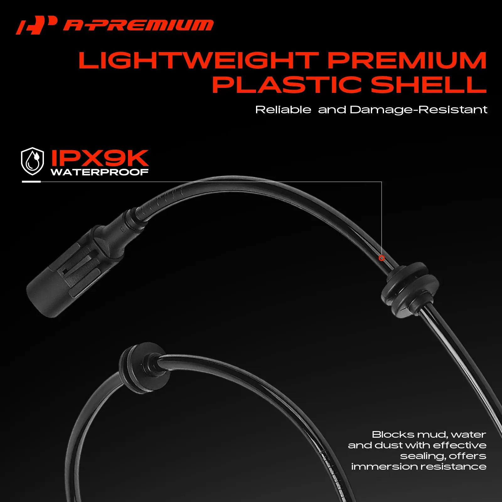 A-Premium Front Driver or Passenger Side ABS Wheel Speed Sensor for Mercedes-Benz E280 2007 E320 2004-2005 E350 2006-2009 E500 4