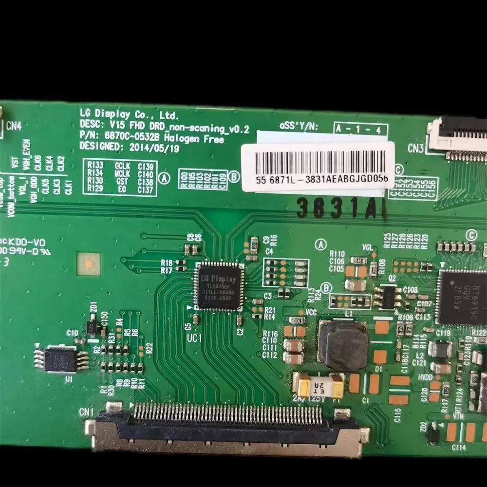 الأصلي 6870C-0532B ل 43 ''49'' 55 ''TV Tcon 6870C المنطق مجلس التلفزيون البلاكا التلفزيون الأصلي T-con بطاقة 6870C 0532B