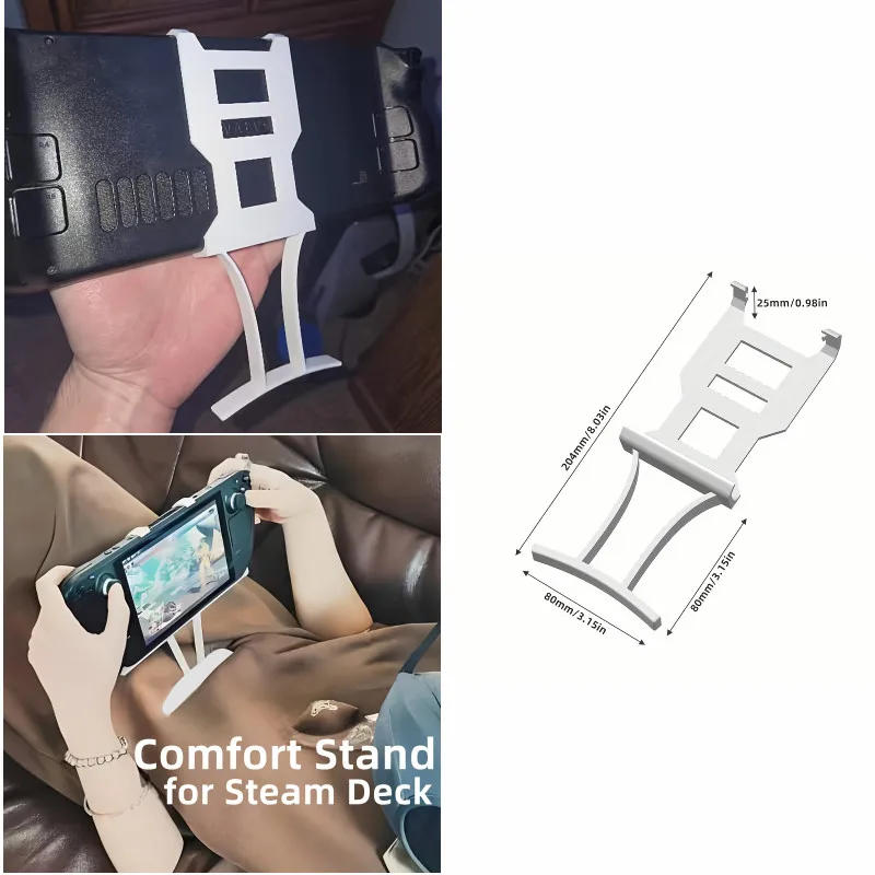 Gamepad Stand Holder For Steam-Deck Game Console Cradle Steam De Lazy Stand Precise Size Abdominal Support Base Support Frame