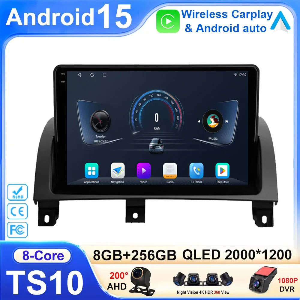 

Автомобильный Android 15 для MG 3 II Cross 2013-2021 Видео Карплей Навигация Авто Мультимедийный головное устройство Автомобильный радиоприемник с сенсорным экраном BT Cam