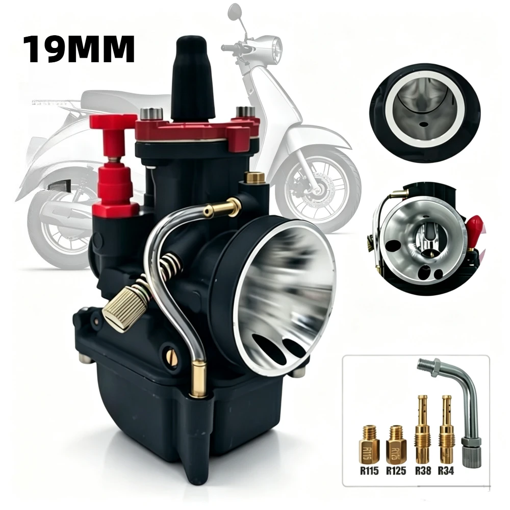 19mm Pwk Carburateur For KTM65 Honda CR60Yamaha PW80 Scooter Jog Zuma SR50 Pit Bike Moped Carburetor 2T Stroke 70-90cc Vergaser
