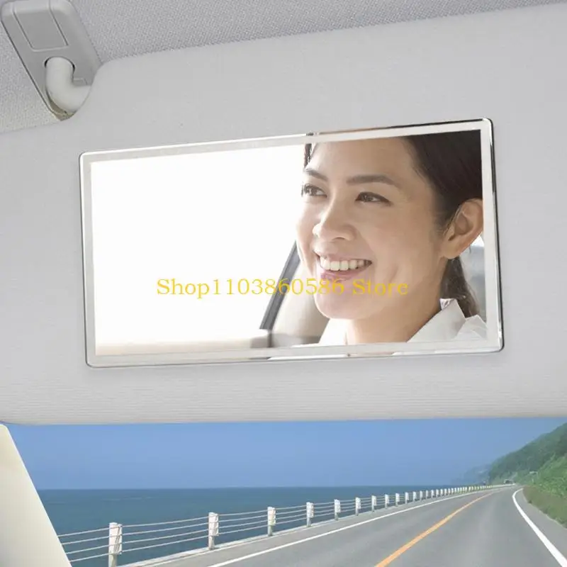 242A Cosmetic Makeup Mirror for Car Truck SUV Multi-scene Use Car-styling High-definition Stick-on Cosmetic Mirror
