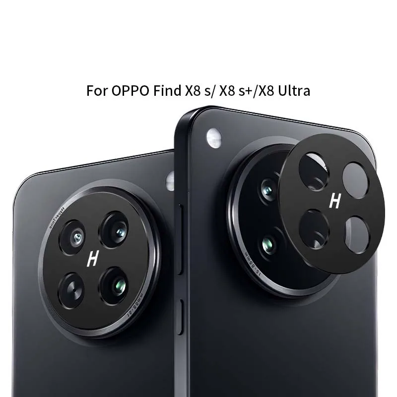 

for Oppo Find X8 Ultra X8s+ X8 Pro Camera Bezel Cover Anti Scratch Black Metal Film Super Slim Hollow Lens Protector Cap Sticker