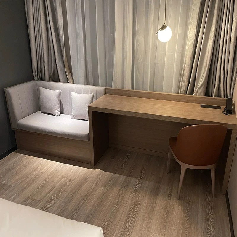 Hotel Furniture TV Cabinet Express Chain Rooms B & B Apartment Integrated Computer Desk Luggage Cabinet Sofa