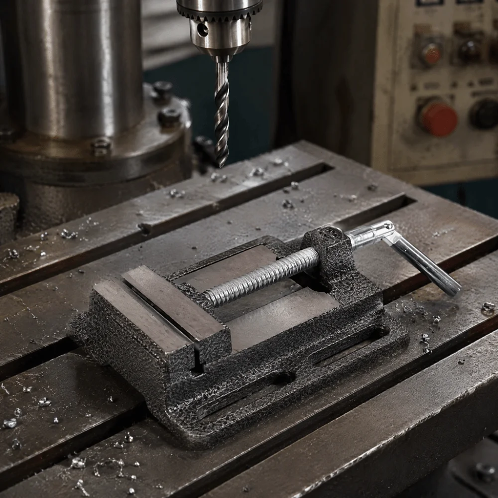 Accurate 3 Inch Drill Press Vise Black Steel Bench Vise Table Vise Home Maintenance