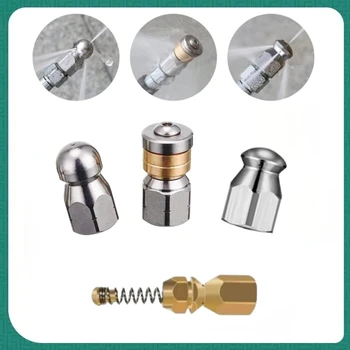 Ugello per la pulizia del drenaggio fognario, ugello ad alta pressione con filettatura interna G1/4, kit di pulizia del tubo ad alta pressione.