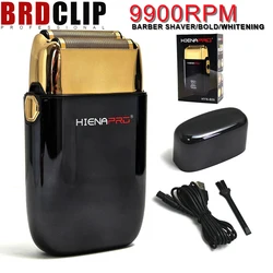 BRDCLIP 809 professionale professionale 9900RPM 3 marce rasoio elettrico doppia lamina rasoio USB Cordless macchina per tagliare i capelli
