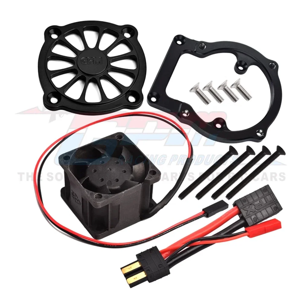 GPM Metal Aluminium Alloy Motor Radiator Motor Cooling Fan for Traxxas 1/8 Sledge 4WD Monster Truck 95076-4 RC Car Upgrade Parts