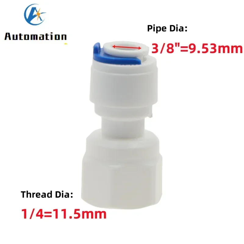 5 peças acessórios para aquário ro conector rápido 1/8 1/4 3/8 1/2 3/4 adaptador de rosca fêmea tubo de combinação reta purificam água