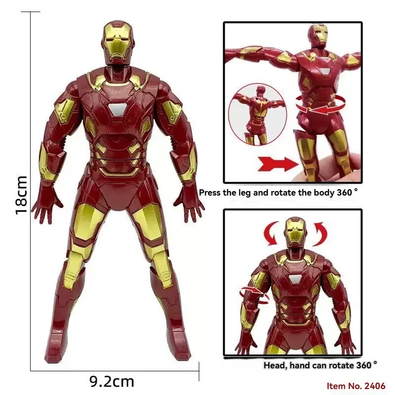 Hasbro Marvel Avengers 4 Endgame 18cm Super Hero Dolls Hulk Iron Man Captain America Thor Wolverine Action Figure Toys Fans Gift view 3