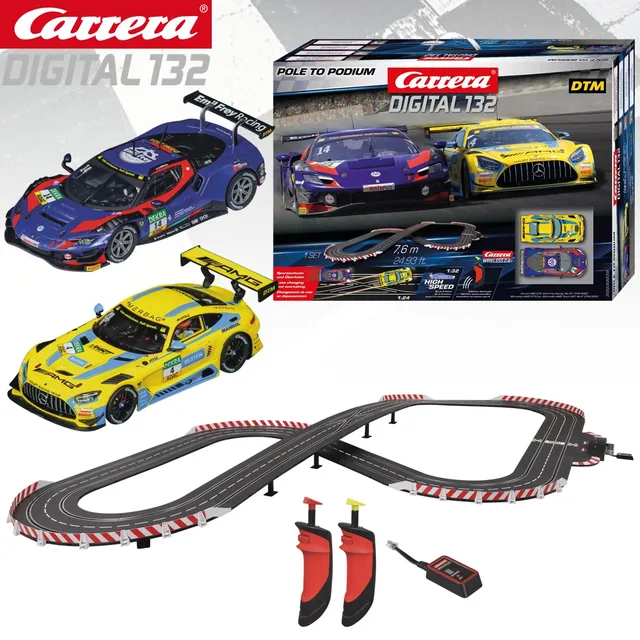 Carrera Slot Car Digital132 Set 30031 Retro Grand Prix / 30180 DTM