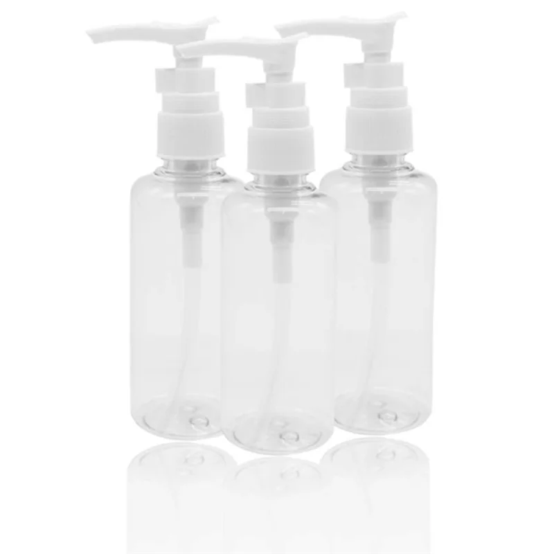 24 Pack 3.4Oz/100Ml Transparent Travel Bottles Pump Bottle Lotion Dispenser Bottle for Water, Massage Oil, Shampoo