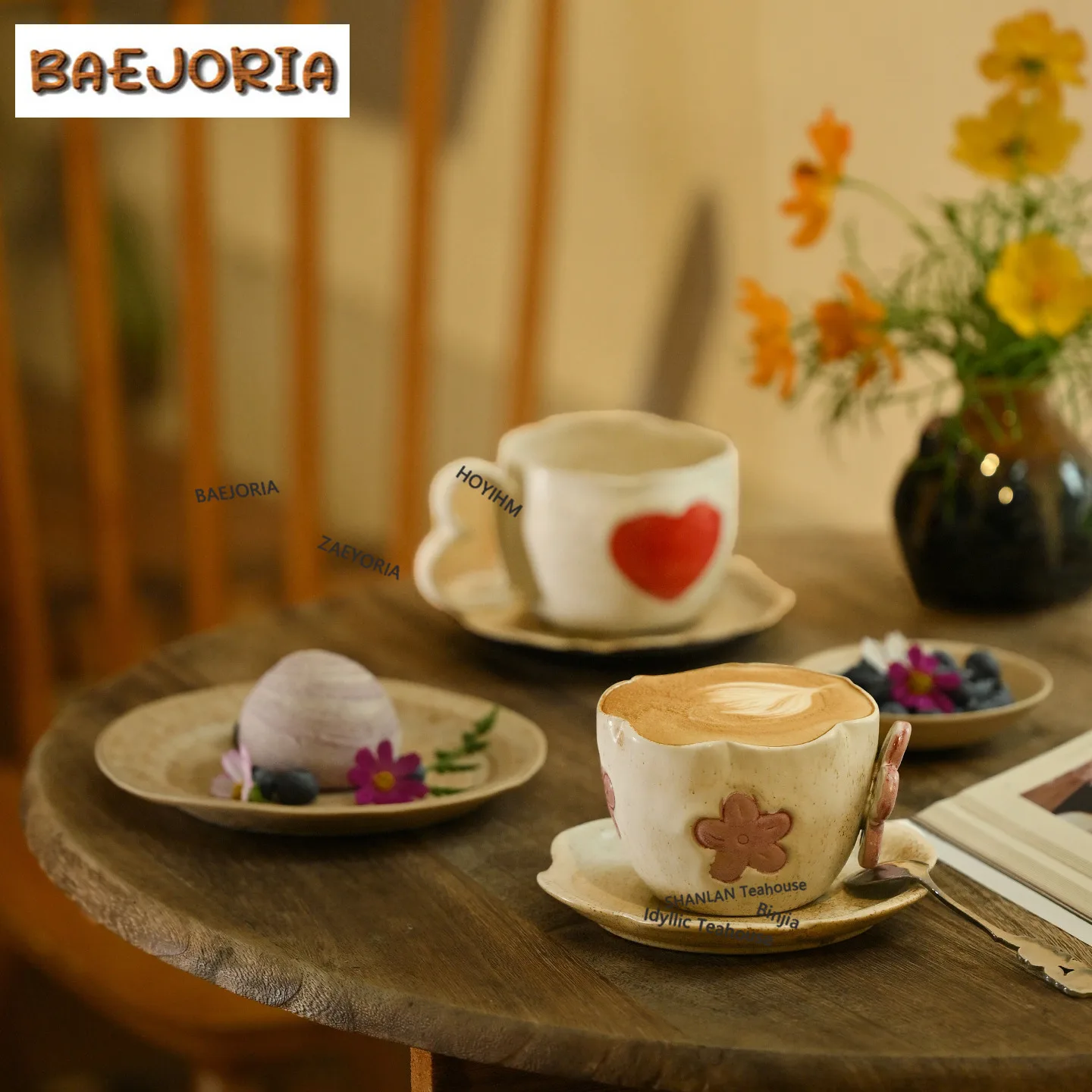 baejoria-250ml-手作りの不規則なハート型コーヒーマグ-プレート付き-ビールカップ-アフタヌーンティーマグ-ワインビールボトルカップ-ソーサーキット-ティーセット