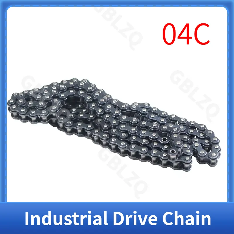 04C-1 Simplex Roller Drive Chain Pitch 6.35mm 0.5/1.5/5/10M Industrial Half/Full Link Connecting Chain,04C transmission chain