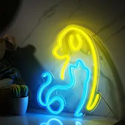 Cat Neon Signs Lights Decor Dog Neon Light Decorative LED Neon Light Sign for Room Wall Table for Bar Christmas Home Party