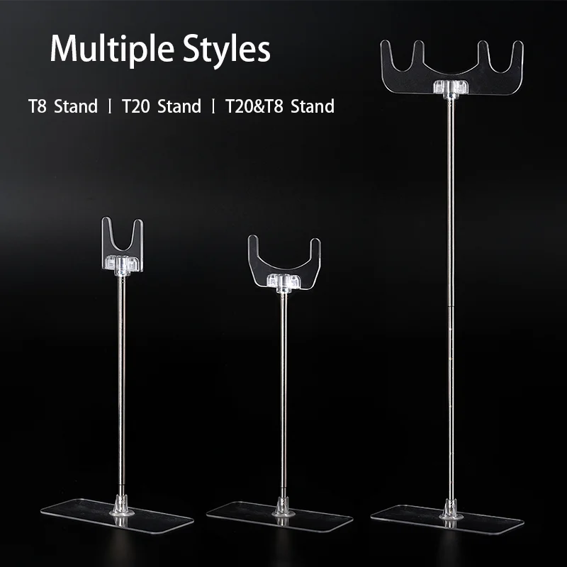 حامل عمودي أنبوب ضوء النبات T8/T20، حامل أكريليك بارتفاع قابل للتعديل