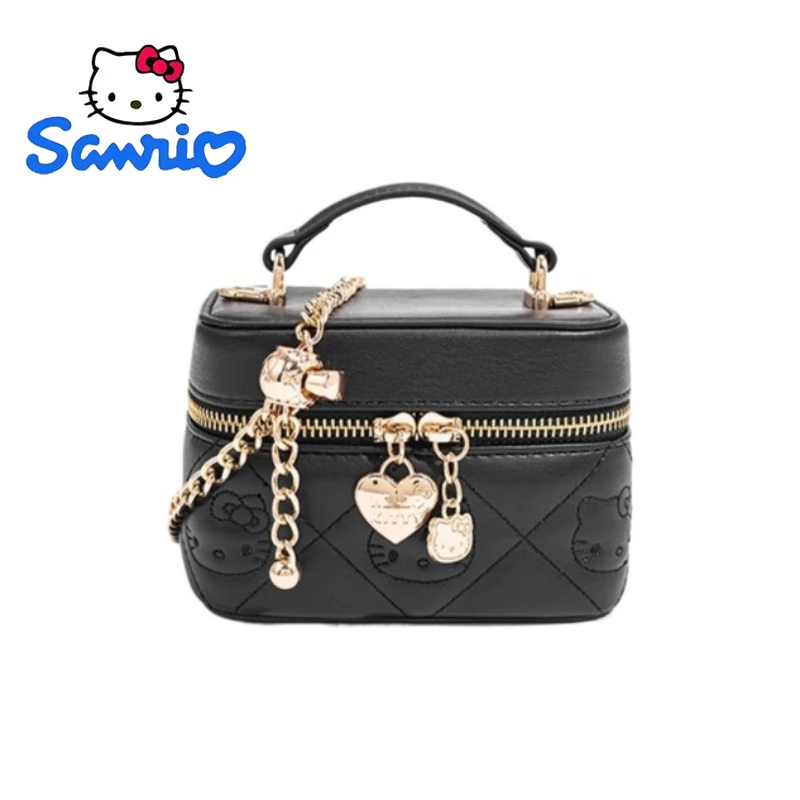

Hello Kitty Luxury Purse Handbag for Women Unique Quilted Chain Shoulder Bag Crossbody Makeup Pouch Fashion Accessory