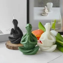 Meditation Turtle Silicone Candle Mold 3D Marine Animal Aromatherapy Plaster Soap Resin Make DIY Chocolate Cake Tool Home Gift