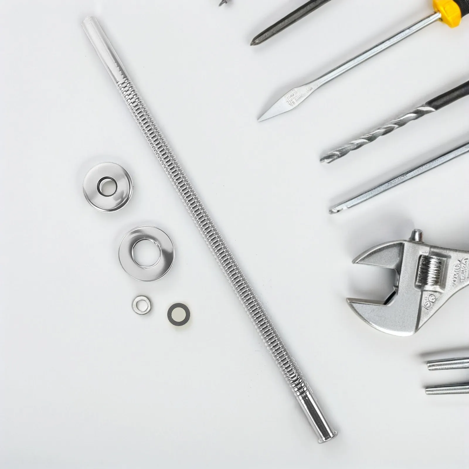 Urinal Plumbing Repair Kit Expansion Joint Hose Locking Nut Flat Washer Rubber Seal Installation Parts