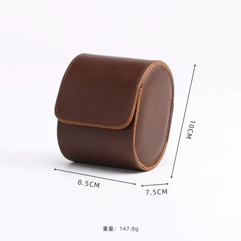 Leather Watch Box Large Capacity Stand Up Dustproof Portable Storage Organizer for Men Watches Jewelry Travel Gift 시계 보관함