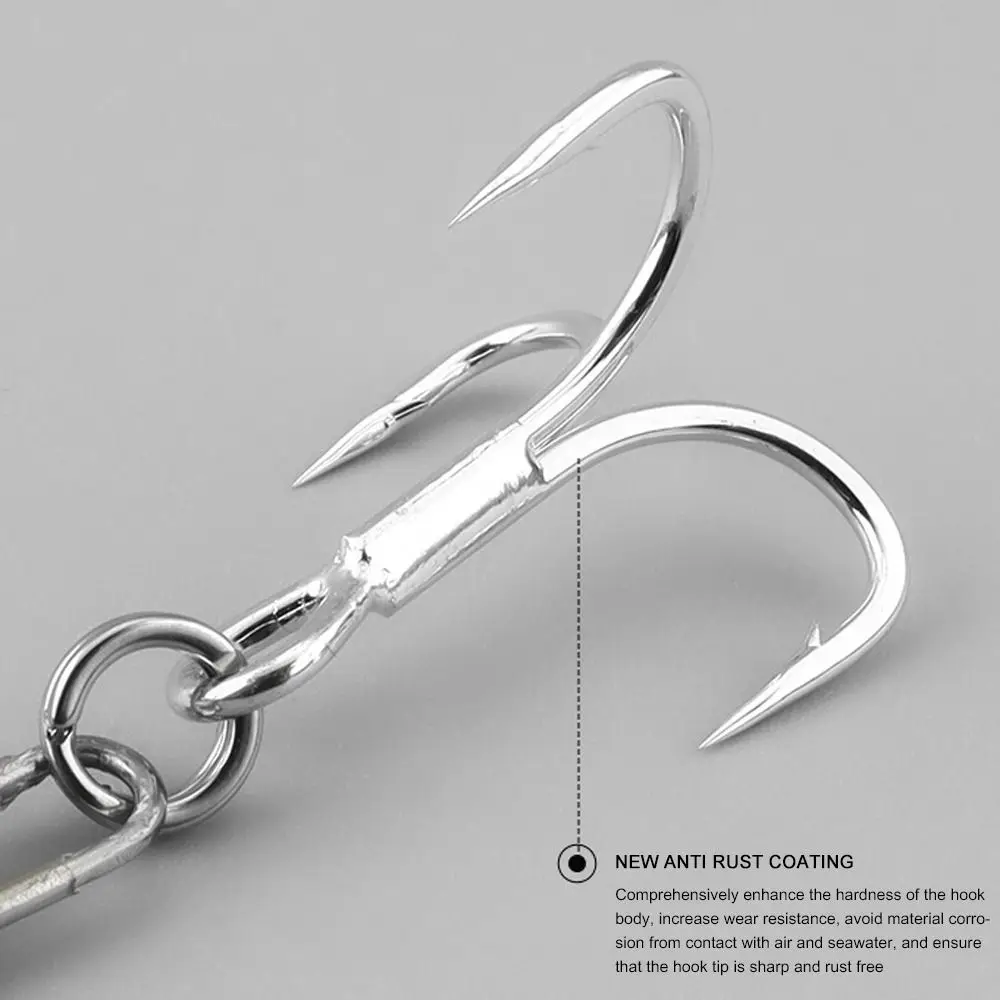Plantilla de metal señuelo pesca galvanizado duradero – Aparejo de hierro - imagen 4