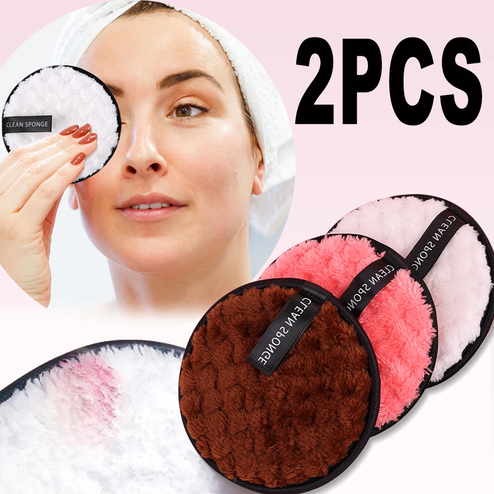 Sehr feine Faser Make-up Entferner Puff mehrfarbige Gesichts reinigung Handtuch kosmetische Puder quaste Gesichts wasch reiniger Schwamm Pads Make-up