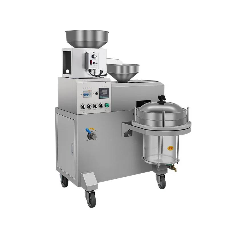 Multifunctional Small Vertical Press Machine Fully Automatic Commercial Oil Mill Workshop Peanut Rapeseed Pressing And Filtering