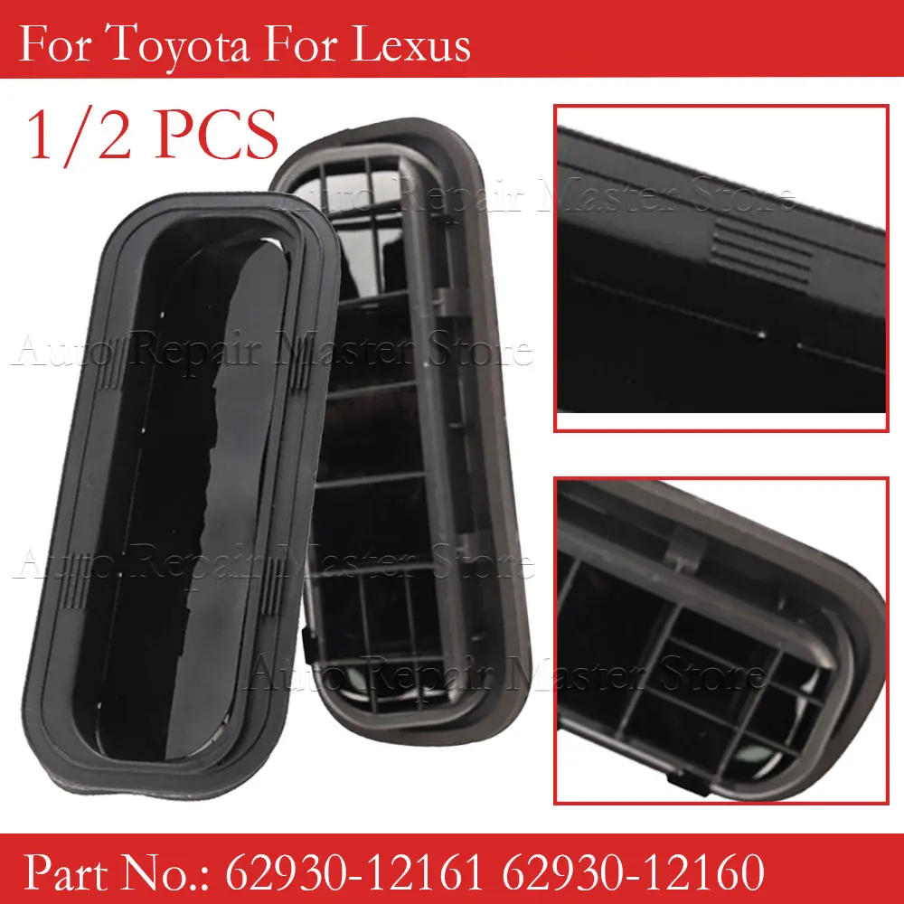 Conjunto do duto da saída de ar para Toyota e Lexus, painel da folha traseira, ventilação do quarto, LH, RH, 62930-12161, 62930-12160