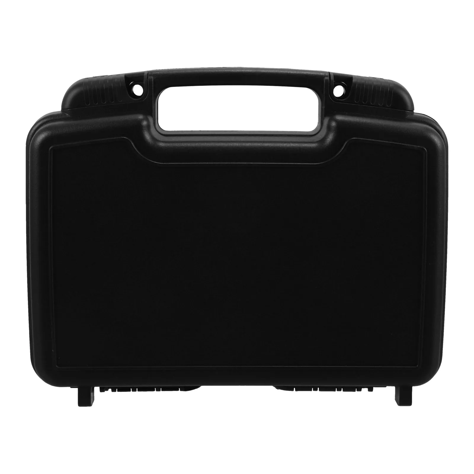 Multifunctional Toolbox Storage Case Black PP Plastic Travel Suitcase Handheld Tool Organizer Compact Lightweight Reinforced