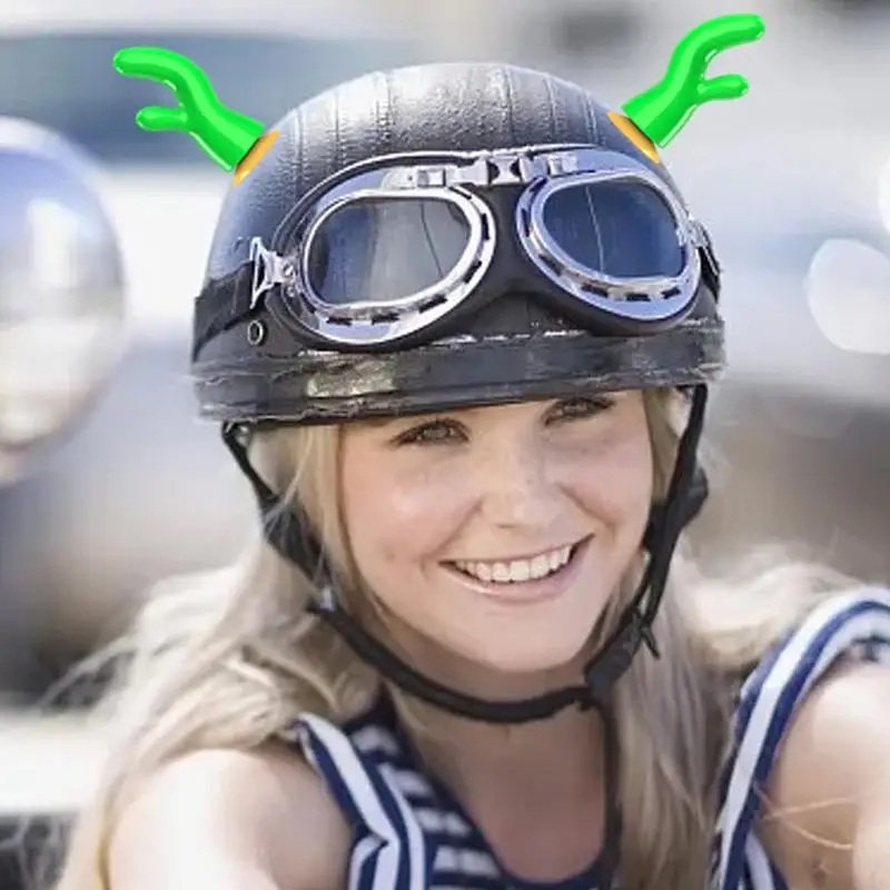 Antlers Motorcycle Headgear Show Your Style Detachable Helmet Antlers Cool Motorcycle Bike Accessory Helmet Parts & Accessories