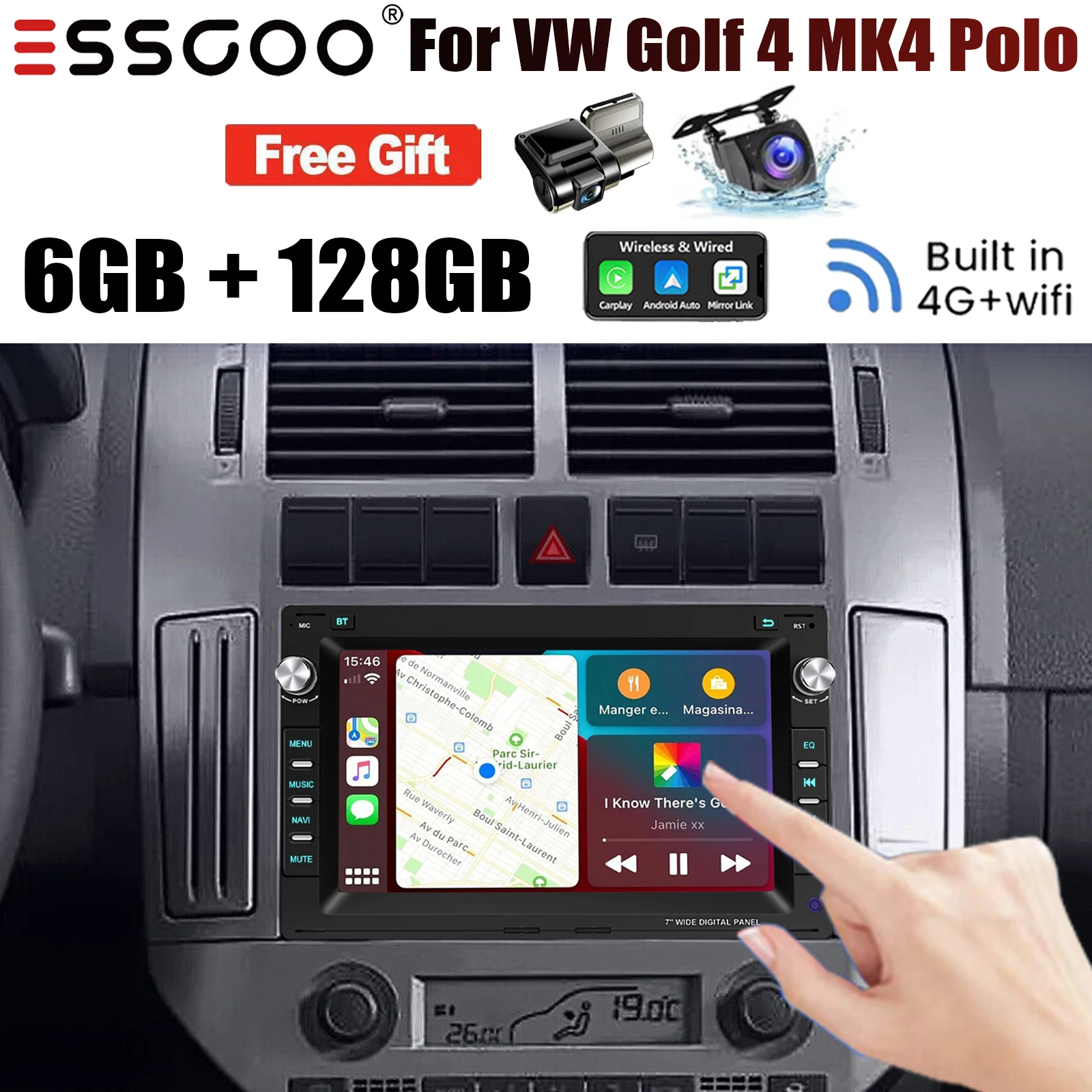 For Vw Golf 4 MK4 P… - image