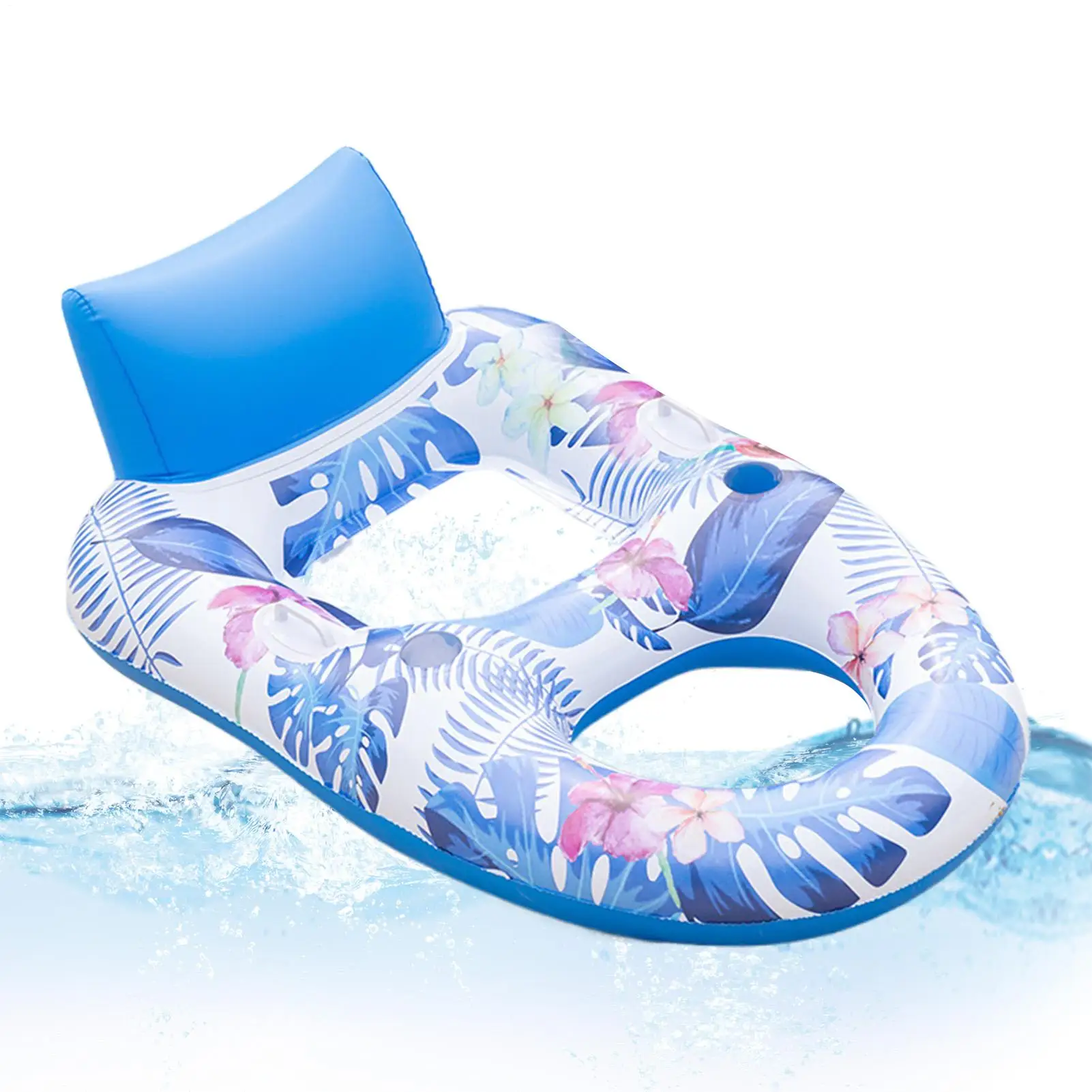 

Pool Lounger Float Portable Water Float Blow Up Outdoor Toy For Men Women Summer Vacation Beach River Boat Trip Swimming