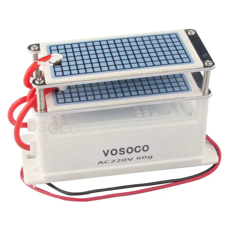 VOSOCO Generator ozonu 60 g/h Przenośny ozonator Oczyszczacz wody Oczyszczacz powietrza Sterylizator Leczenie Długa żywotność Usuwanie formaldehydu