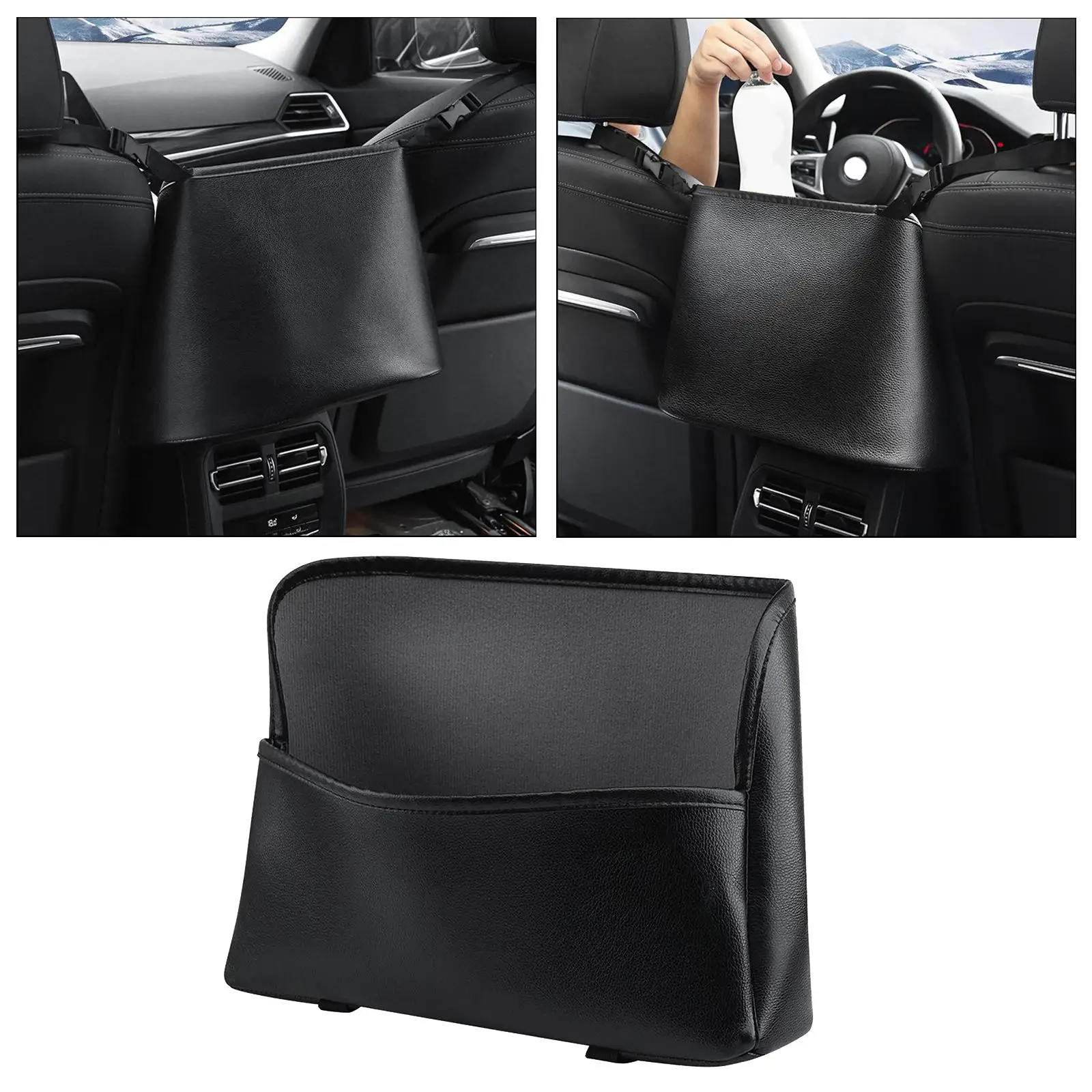 

Автомобильная кожаная сумка, держатель на спинку сиденья, сумка для хранения, органайзер, простота установки