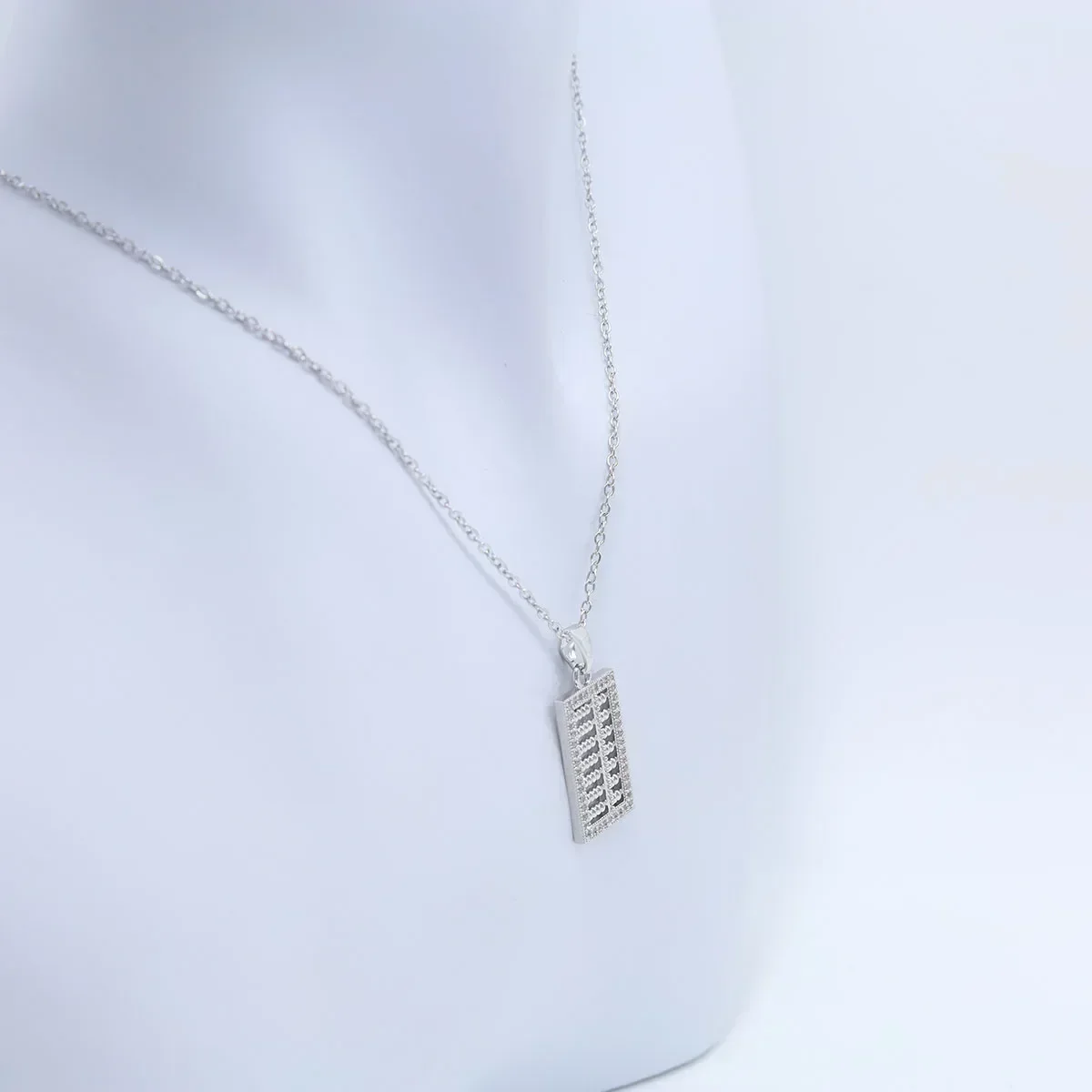 Versatile Stainless Steel Necklace with Abacus Designs for Everyday Use DropShip