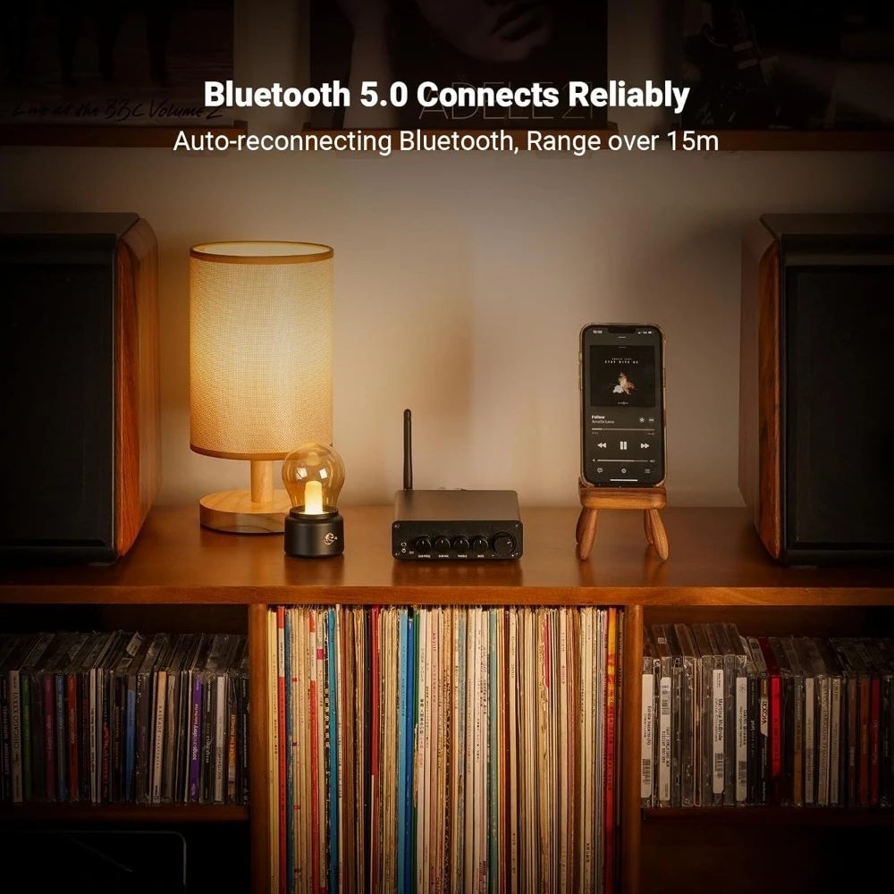 

Усилитель сабвуфера BT30D Pro 2.1-канальный 165Втx2+350Вт с чипом TPA3255 Bluetooth-Fosi Audio