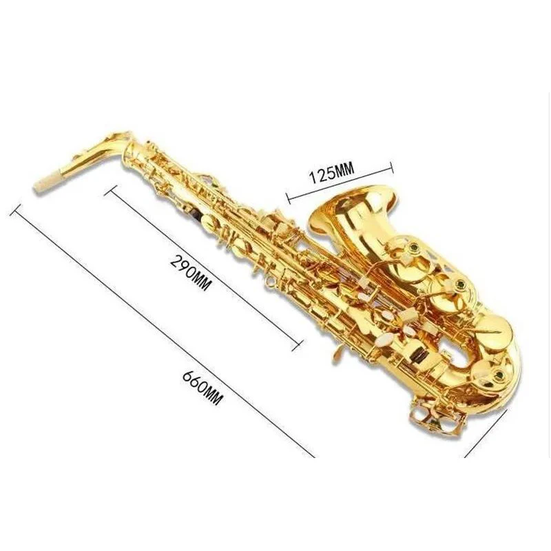 

Alto sax Golden Musical instruments And Brass Mouthpiece playing professional Reed .Case