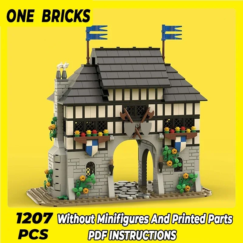 

Moc Building Bricks Military Fortress Model Falcon's Keep Castle Technology Modular Blocks Gift Christmas Toys DIY Sets Assembly