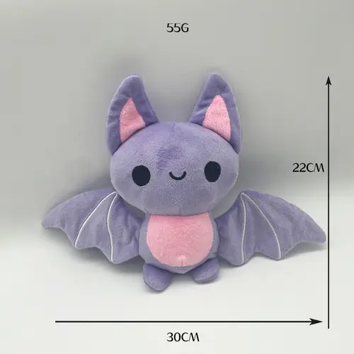 TreasuringU Halloween Kawaii Bat Plush Toys with Slippers Cute Plushie Dolls Cartoon Funny Ghost Toys Kids Birthday Gift - Image 11