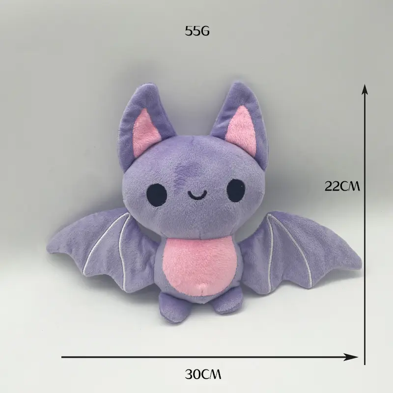 TreasuringU Halloween Kawaii Bat Plush Toys with Slippers Cute Plushie Dolls Cartoon Funny Ghost Toys Kids Birthday Gift - Image 11
