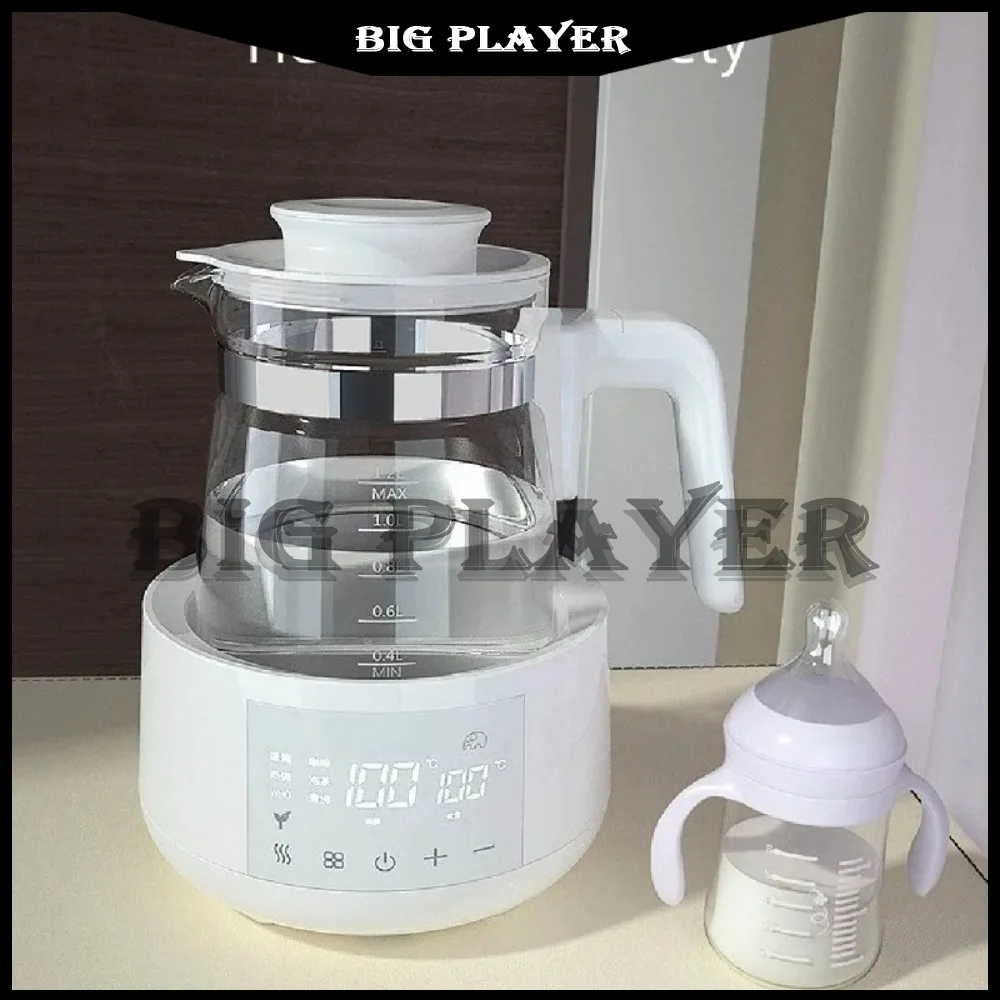 

1.2L Electric Kettle Home Temperature Control Glass Boiling kettle Health Pot Multifunction Baby Milk Kettle Auto Keep Warm 220V