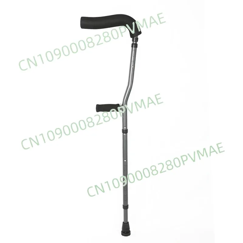 Lightweight Foldable Underarm Crutches Aluminum Alloy Non-Slip for Disabled Fractures