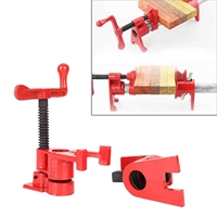 Woodworking Clamp Wood Clamp 4 Set 26.5mm Quick Release Heavy Duty Wide Base Iron Wood Metal Clamp Set Woodworking Workbench