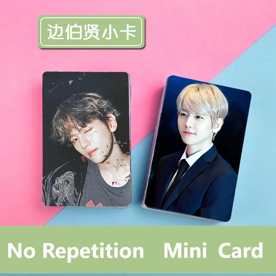 

Series1 No Repetition Baek-Hyun Byun BaekHyun Mini Card Wallet Lomo Card With Photo Album Fans Gift