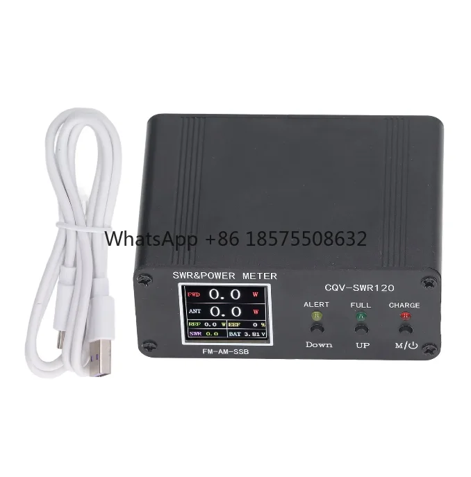 CQV-SWR120 SWR Power Meter 120W Digital Display Standing Wave Meter Frequency Tester for FM AM SSB