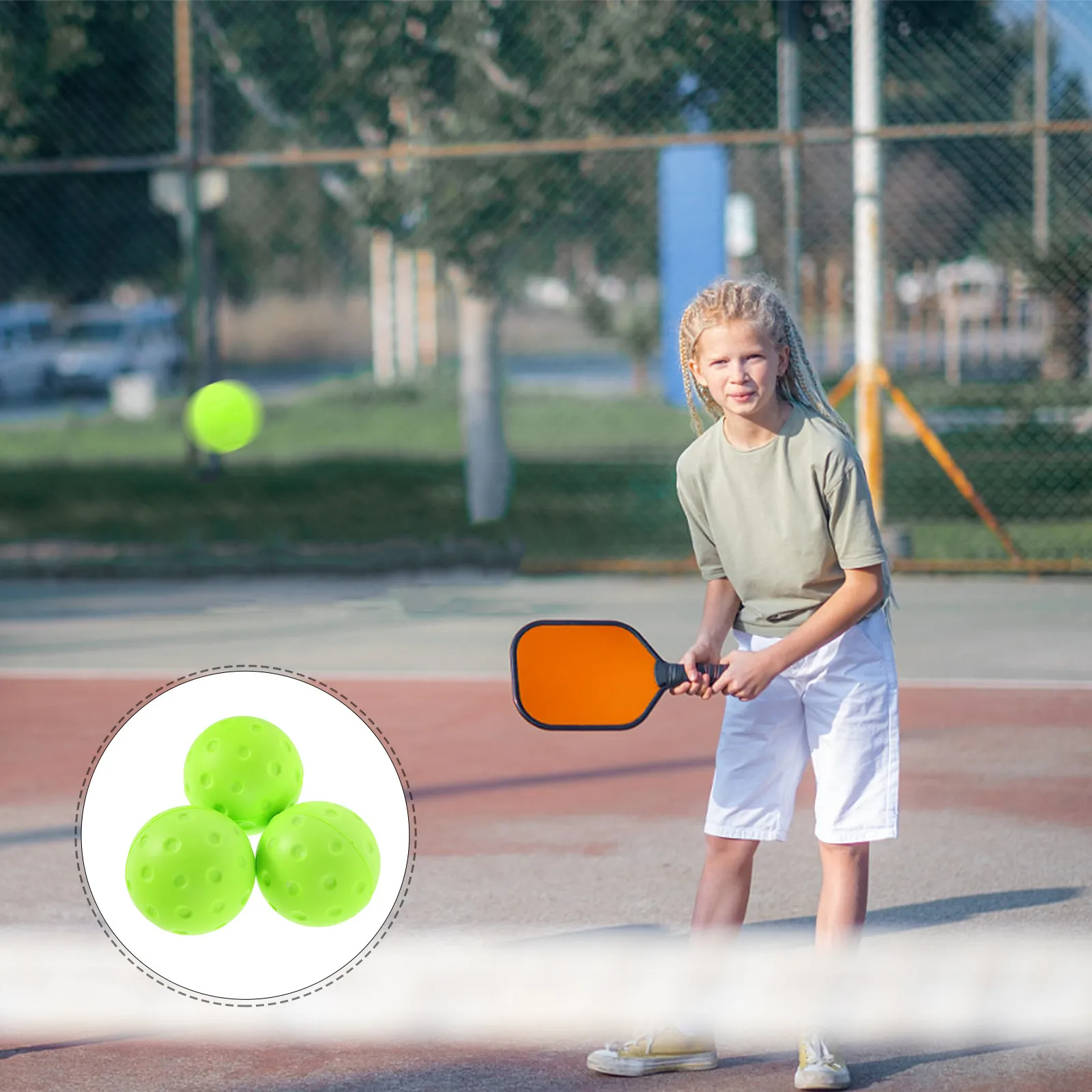 

Набор мягких мячей для пиклбола 74 мм для тихих тренировок в помещении, бесшумные, снижающие уровень шума, для использования на улице