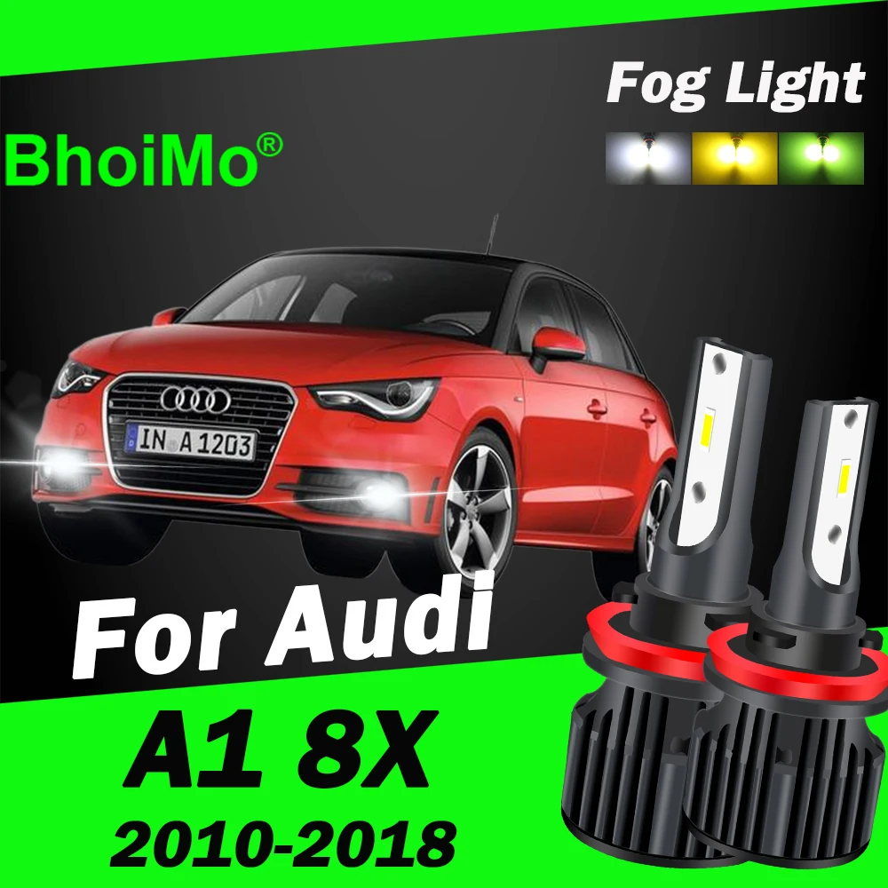 

BhoiMo For Audi A1 8X Led Front Fog Light Bulb 2010 2011 2012 2013 2014 2015 2016 2017 2018 Lamp Car Auto