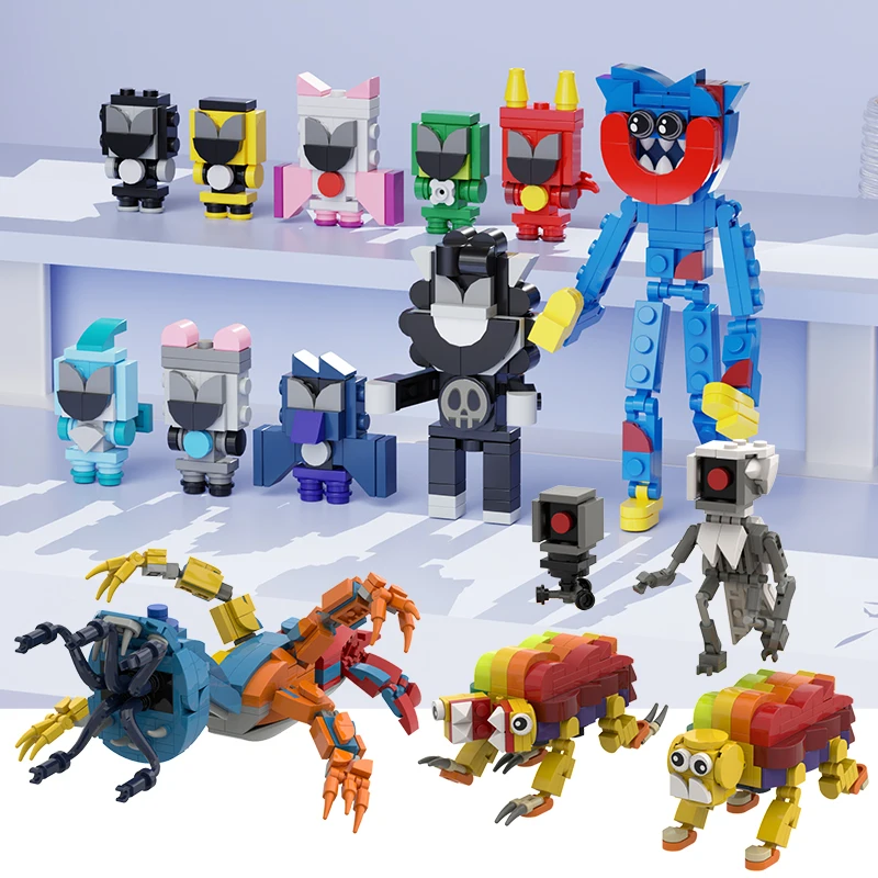 

New Nightmare Critteres Yarnabi Building Blocks Toy Horror Game Poppi Smile Critter Construction Toy Birthday Christmas Gift