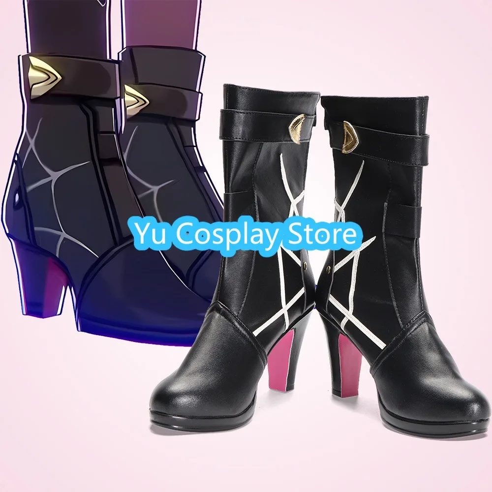 

Yu Cosplay Store Honkai: Star Rail Kafka Cosplay Shoes Anime Cosplay Shoes Boots Halloween Costumes Props